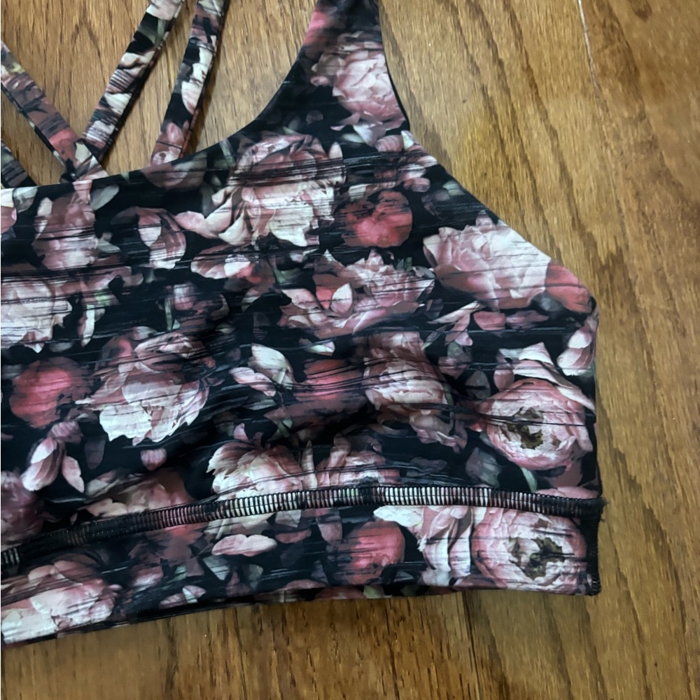 Lululemon Energy Bra Nulux Peony Multi Floral size 8 - Picture 5 of 7